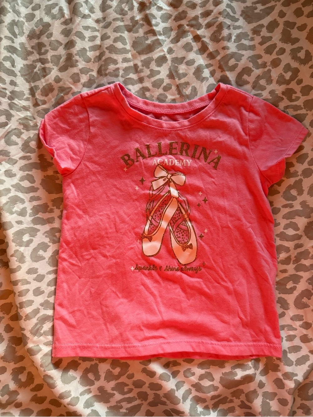 Carter's Coral Pink Ballerina Academy Short-Sleeve Tee
